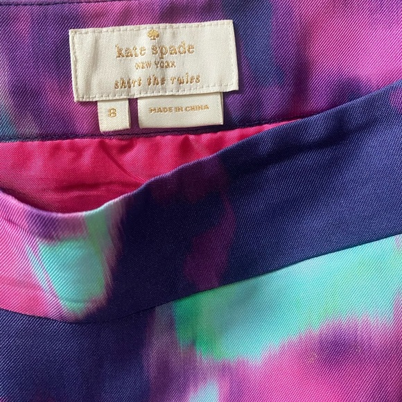 Kate Spade Barry Abstract Water color Skirt - Picture 7 of 8